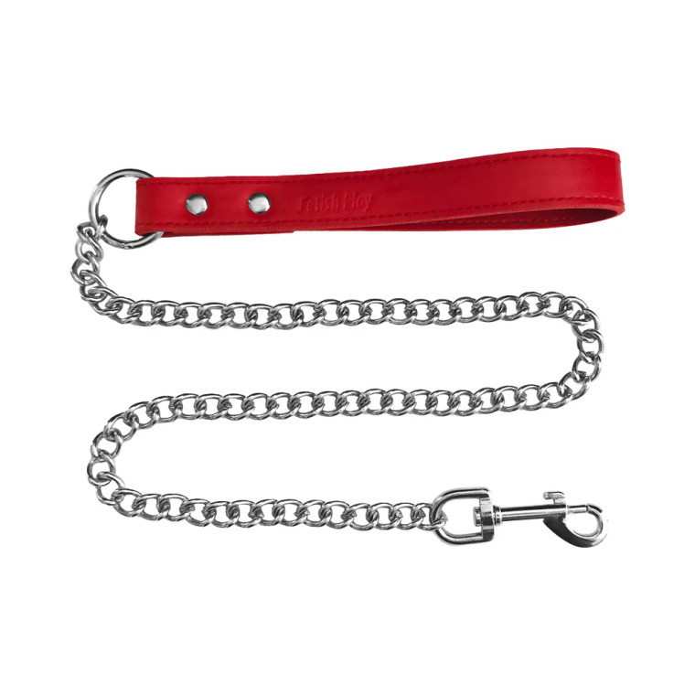 Rouge Fetish Play Vegan Leash, Red