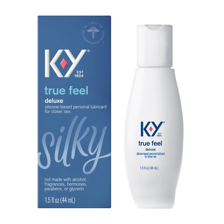 K-Y True Feel Premium Intimate Silicone Gel Lubricant, 1.5 oz.