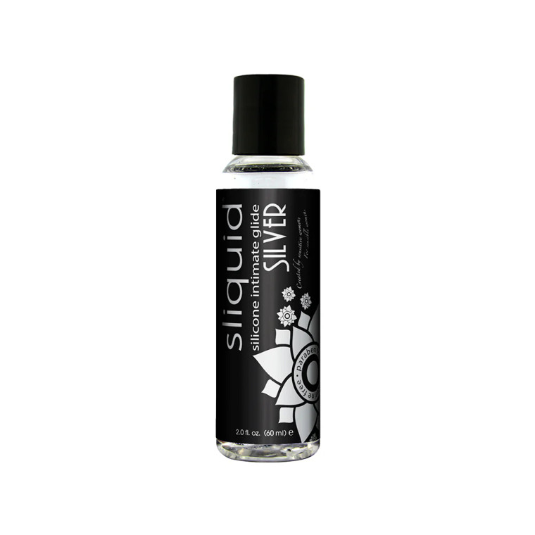 Sliquid Naturals Silver Silicone Lubricant, 2 oz.