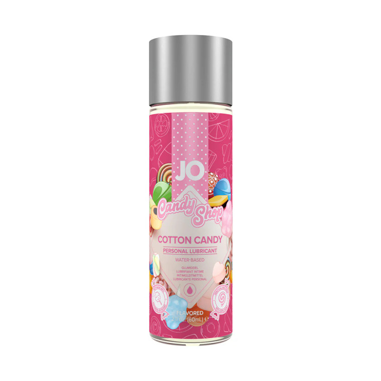 JO Candy Shop Cotton Candy Flavored Water-Based Lubricant, 2 oz.