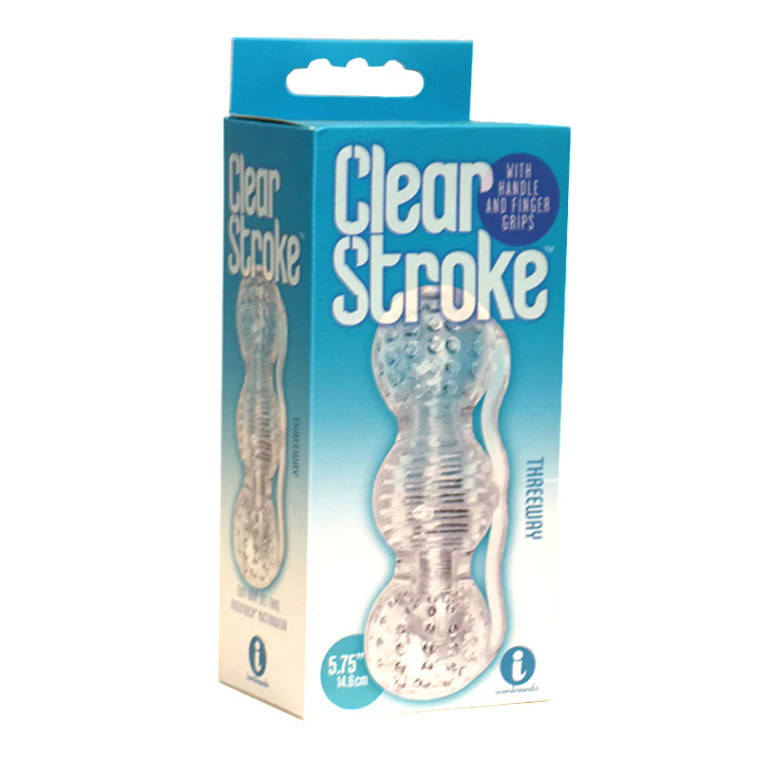 The 9's Clear Stroke Threeway Masturbator