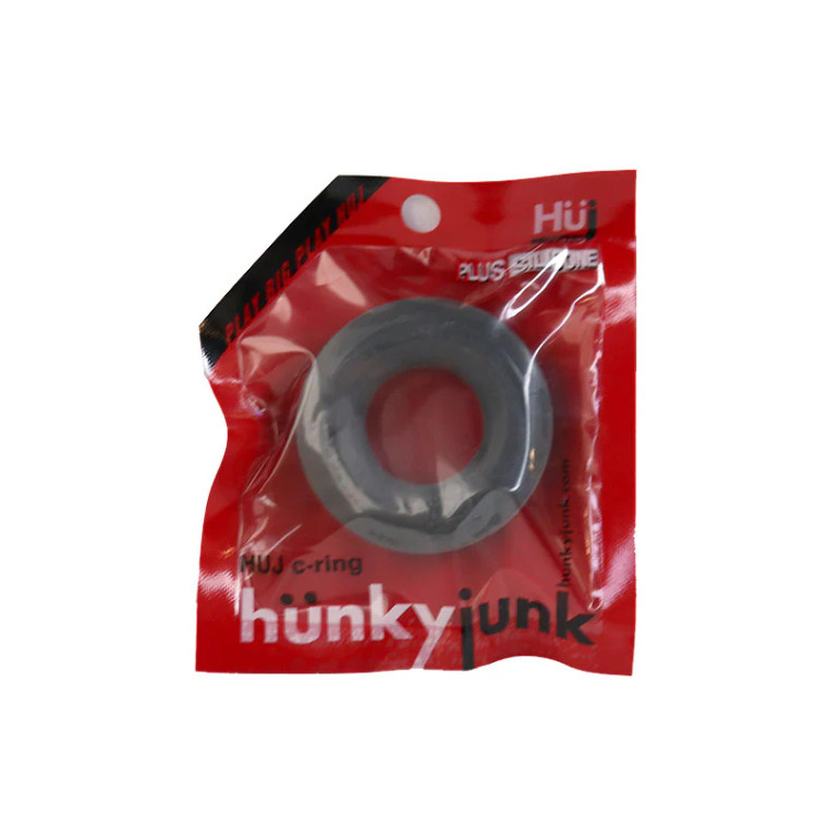 Hunkyjunk HUJ Cock Ring, Stone Gray