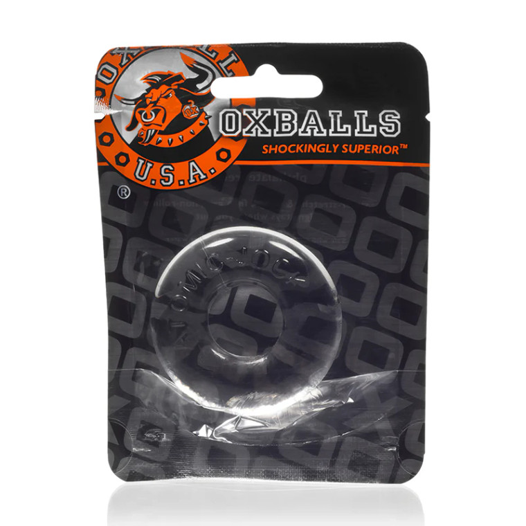 OxBalls Do-Nut-2 Cock Ring, Large, Clear