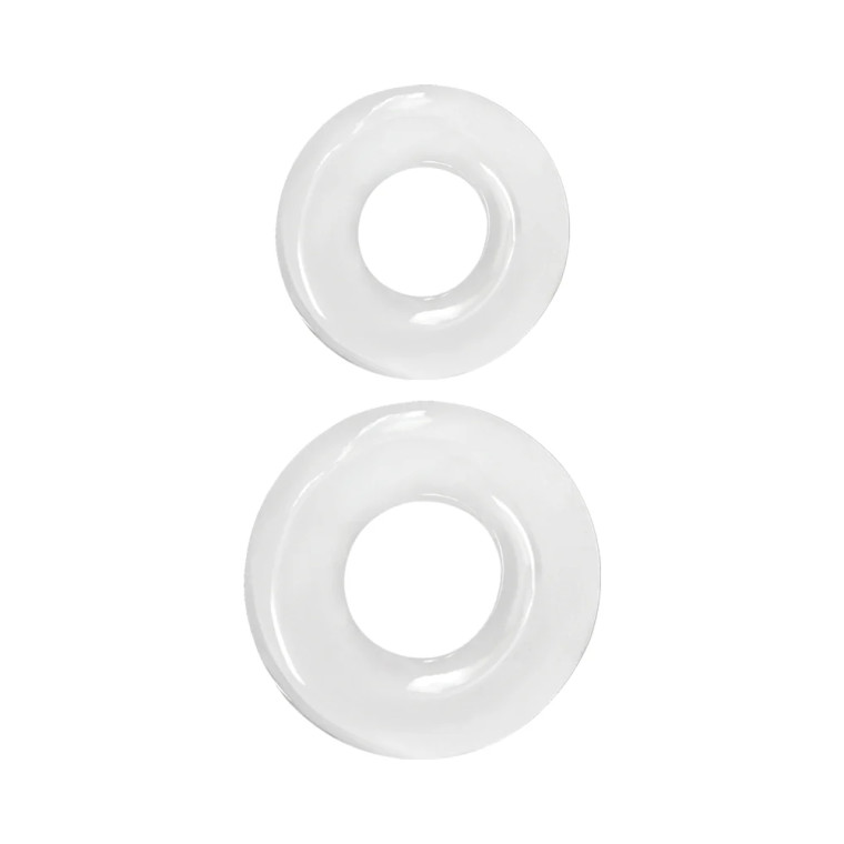 Renegade Double Stack Cock Rings 2-Pack, Clear