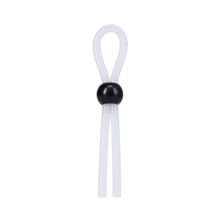 Rock Solid The Lasso Single Lock Cock Ring, Translucent