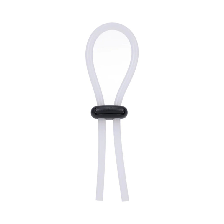 Rock Solid The Lasso Double Lock Cock Ring, Translucent