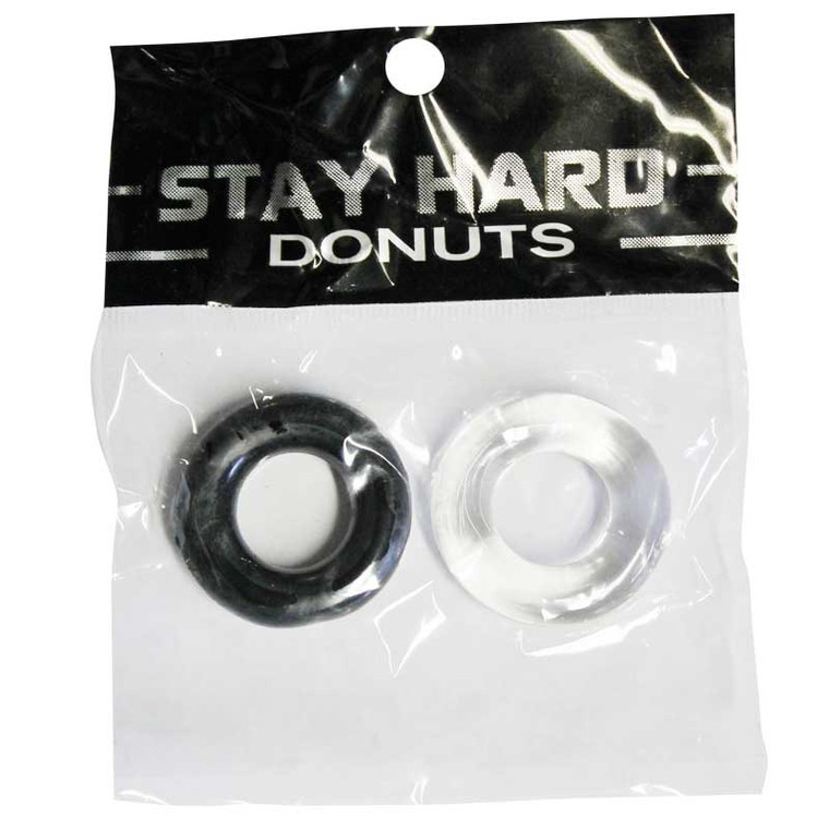 SI Power Stretch Donuts 2-Pack, Black & Clear