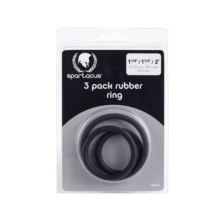 Spartacus Rubber Cock Ring 3-Pack