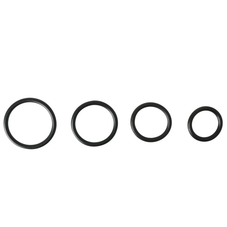 Sportsheets Rubber O-Ring 4-Pack, Black