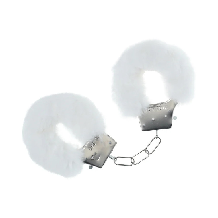 Ouch! Classic Fluffy Handcuffs, White