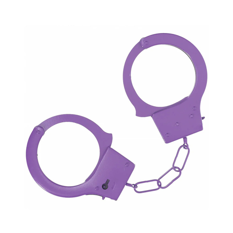 Ouch! Classic Metal Handcuffs, Purple