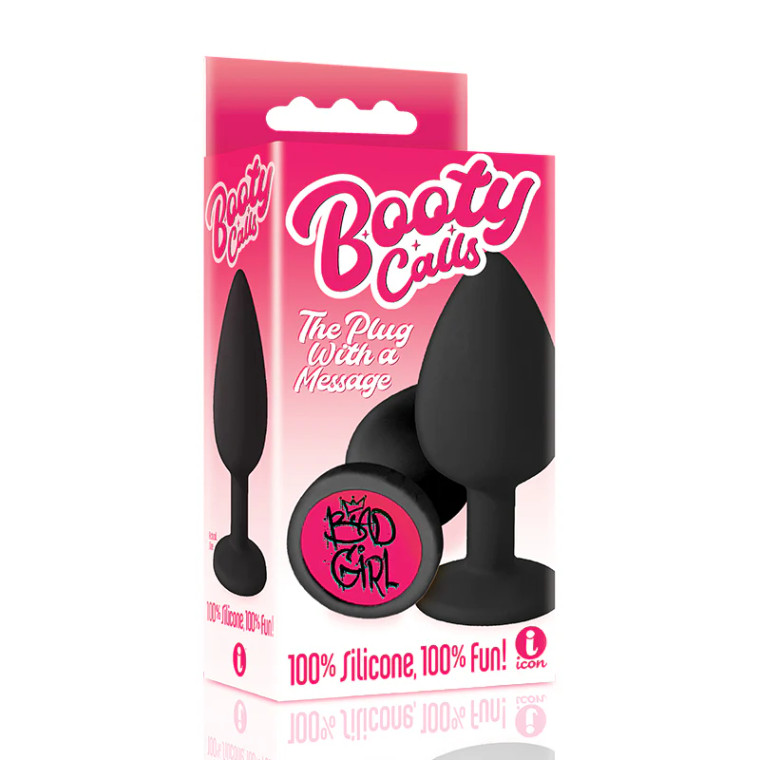 The 9's Booty Calls Silicone Butt Plug with Bad Girl Text The 9's Booty Calls Silicone Butt Plug with Bad Girl Text