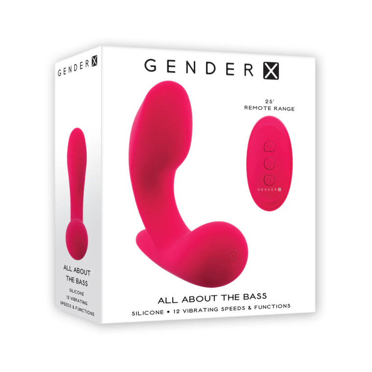 Gender X All About The Bass Rechargeable Silicone Vibrator with Remote