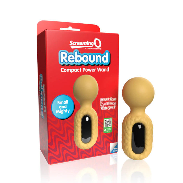 Screaming O Rebound Compact Power Wand, Bumblee Yellow