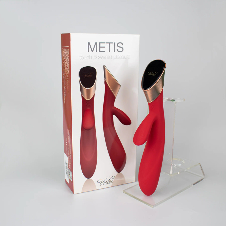 Viotec Metis Touch Panel Rabbit Vibrator, Red