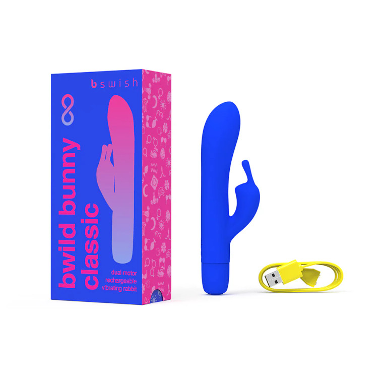 B Swish Bwild Bunny Infinite Classic Vibrator, Pacific Blue