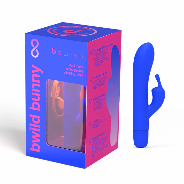 B Swish Bwild Bunny Infinite Limited Edition Vibrator, Pacific Blue B Swish Bwild Bunny Infinite Limited Edition Vibrator, Pacific Blue