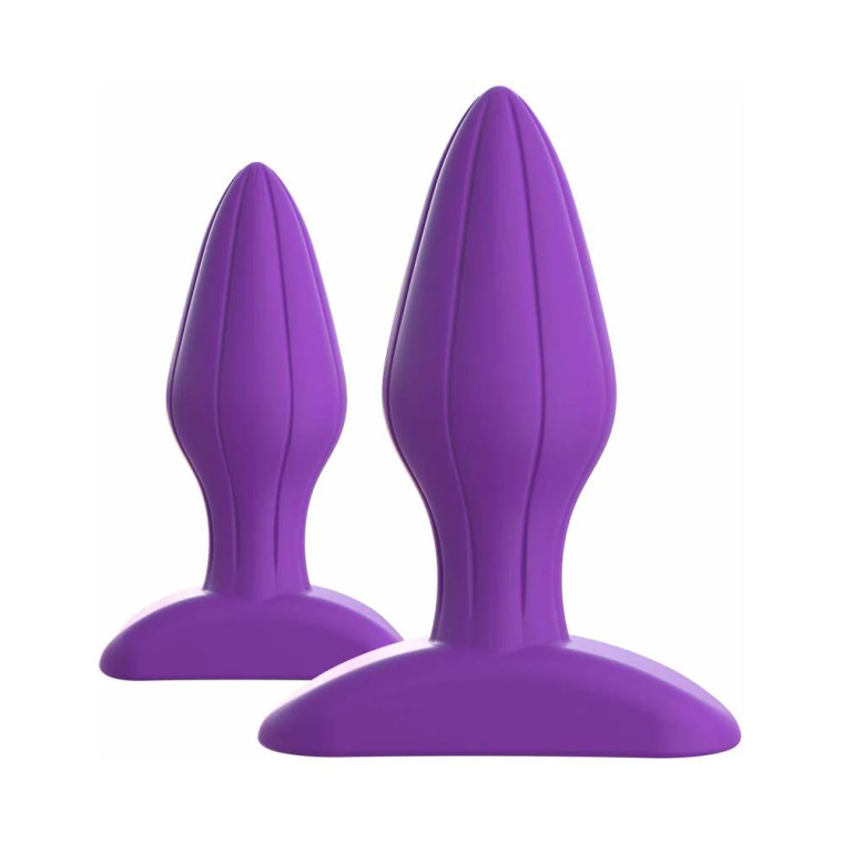 Fantasy For Her 2-Piece Silicone Her Designer Love Plug Set, Purple