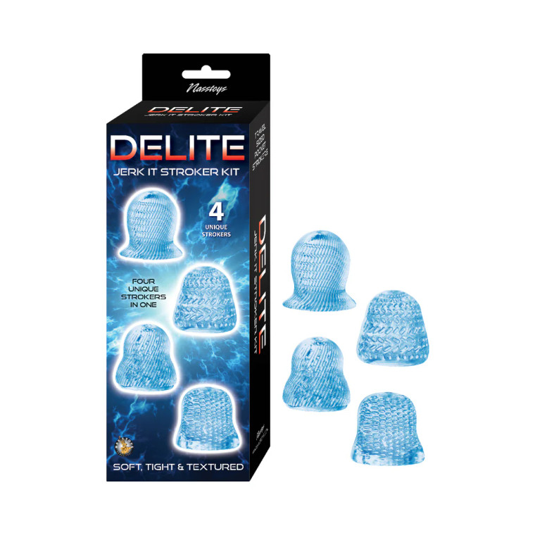 Delite Jerk It Stroker Kit, Blue