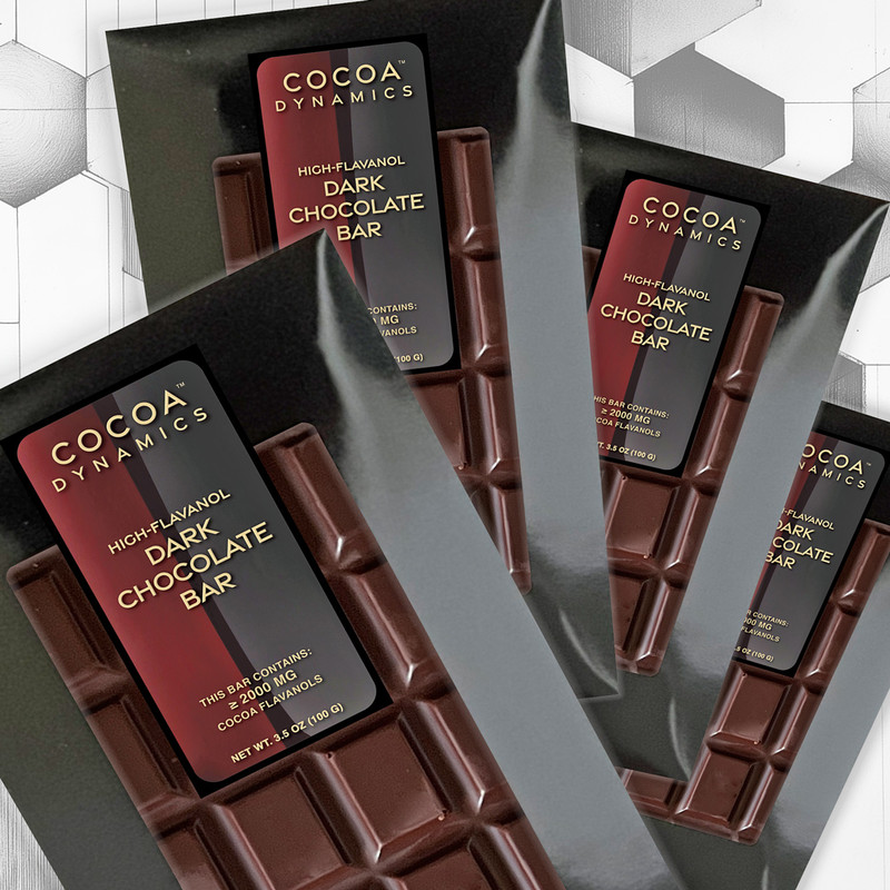 High flavanol chocolate bars