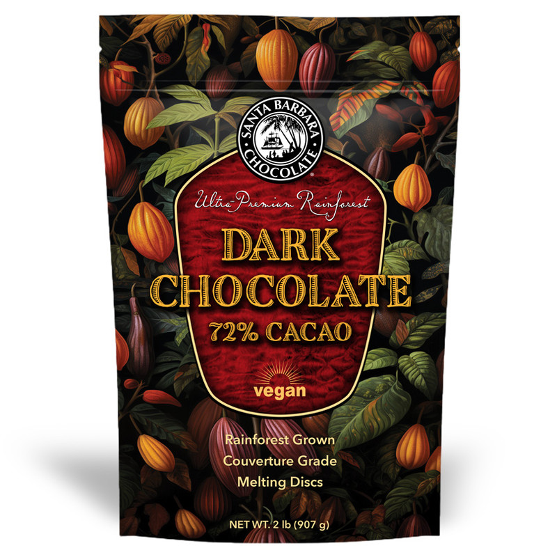 72% Cacao Dark Chocolate Mini Wafers Chips | Santa Barbara Chocolate