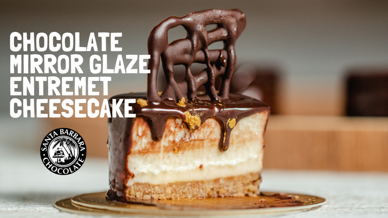 Chocolate Mirror Glaze Entremet Cheesecake