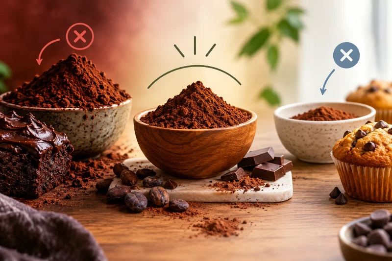 Too Much or Too Little? Finding the Perfect High Flavanol Cocoa Powder Ratio in Recipes