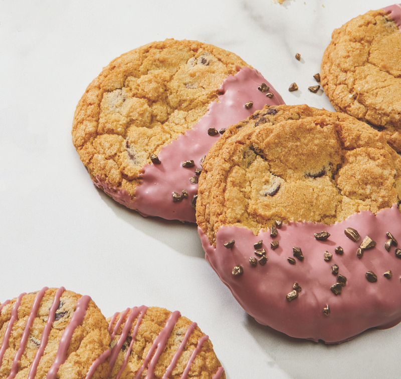 Chocolate Cookies with ruby cacao