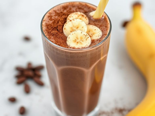 How to Make a Rich and Creamy Banana and Cocoa Smoothie?