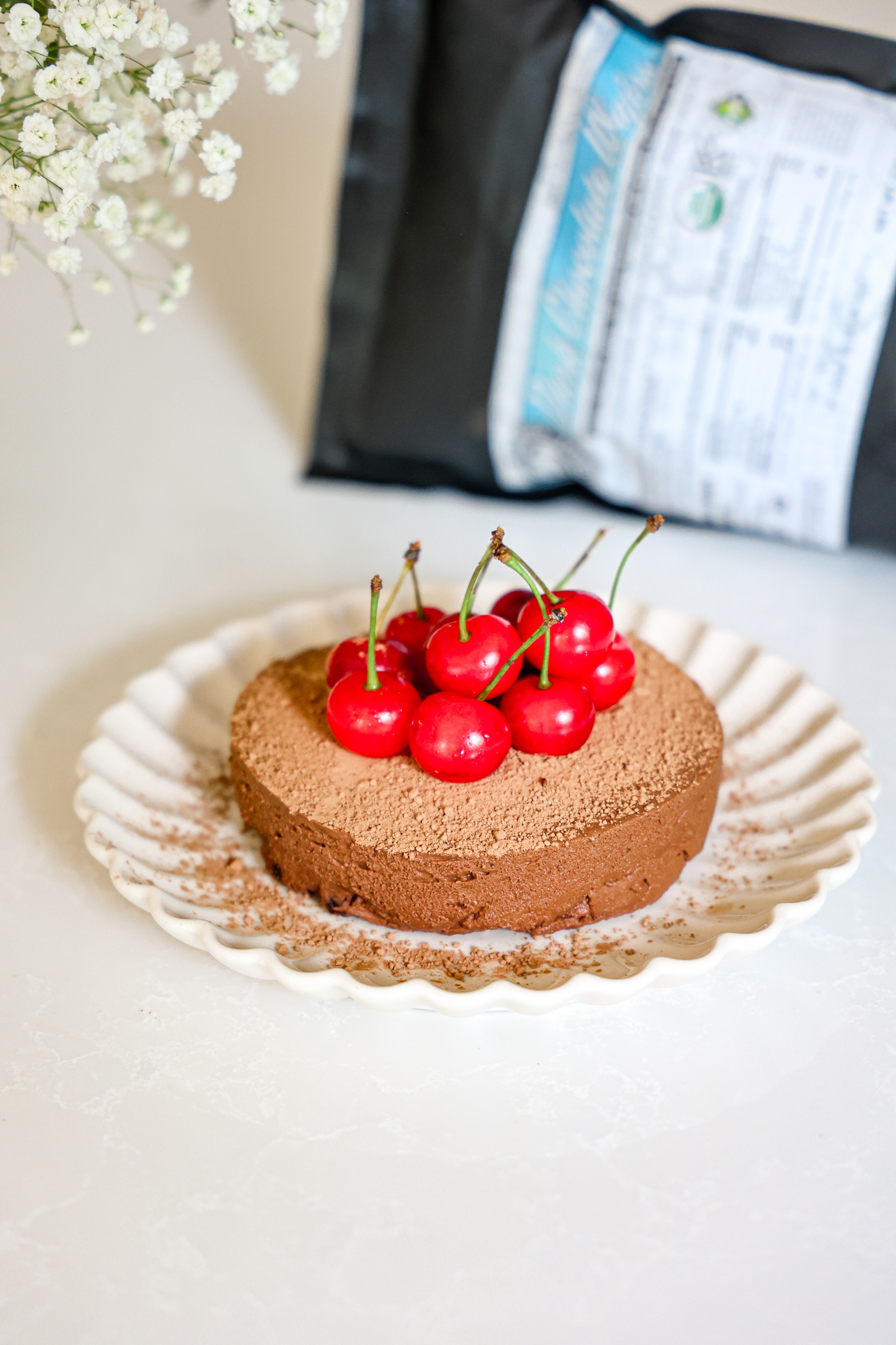Healthy Dark Chocolate Tart