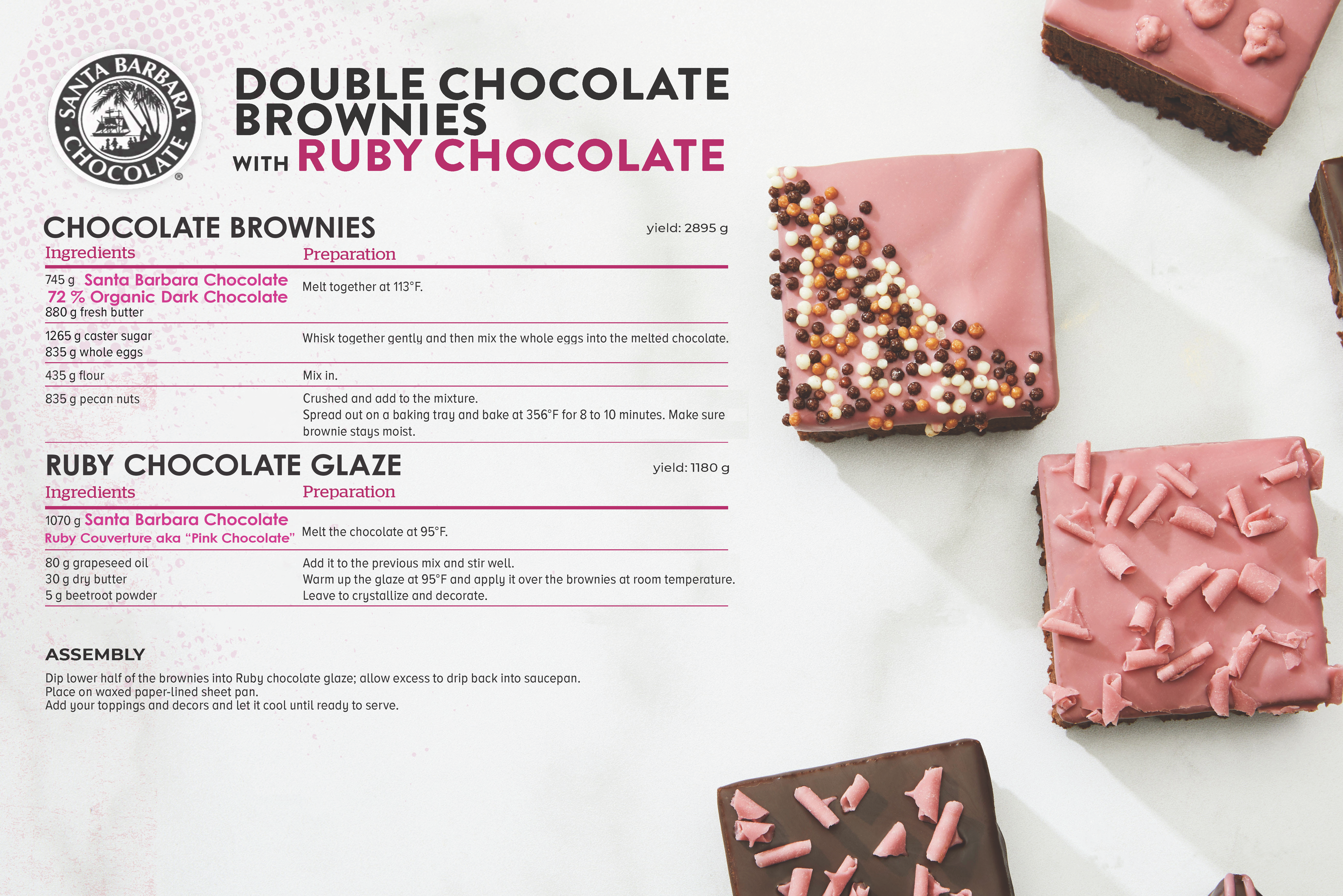 RUBY DOUBLE CHOCOLATE BROWNIES