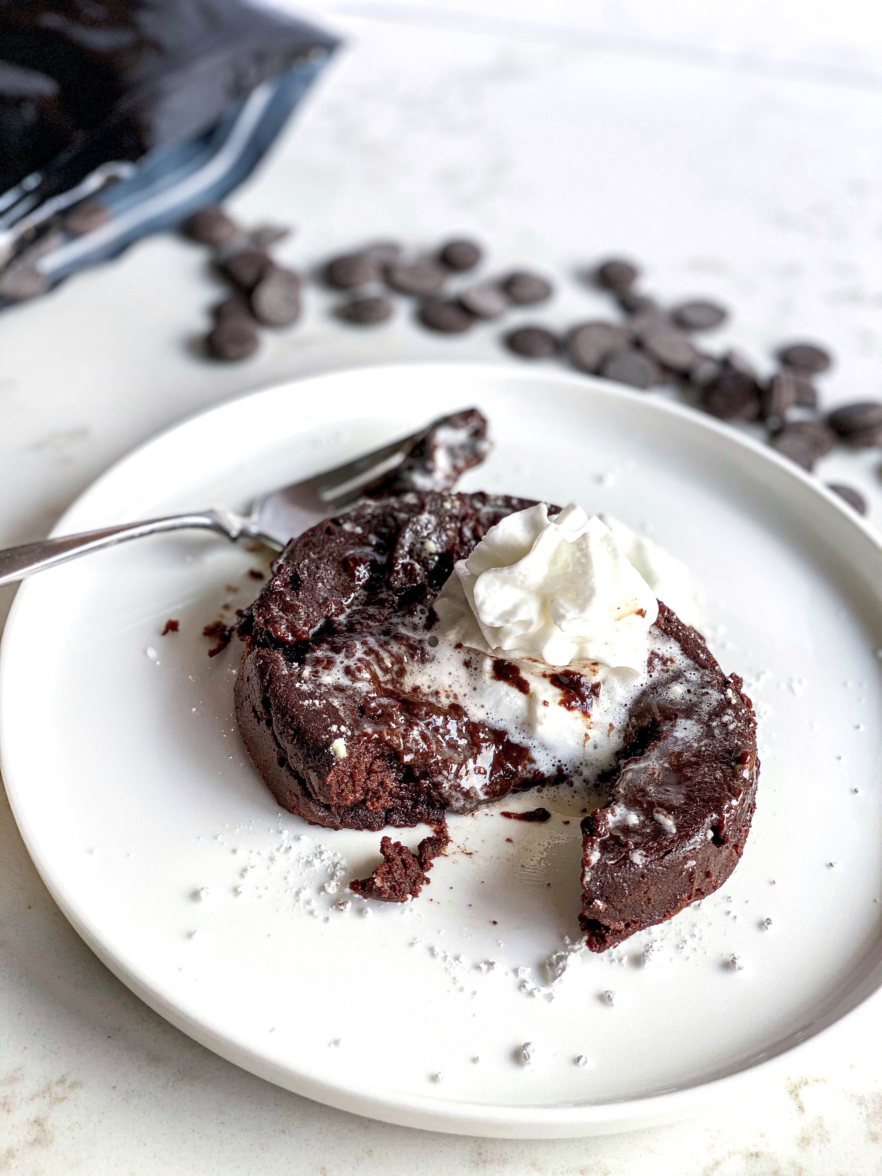 Mini Vegan Lava Cakes - Live Simply Healthy