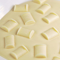 Belgian white chocolate is milky and smooth as couverture tabs shape just like this recipe shape shown. Made using pure cocoa butter. King of the Belgians White chocolate showcases the subtle nuances of the best style of European white chocolate.