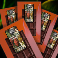 Cacao fruit chocolate bars are a technological innovation in chocolate making. These lower glycemic chocolates are sweetened by the cacao fruit itself. The result is the flavor of fresh cacao fruit in a gourmet chocolate bar.