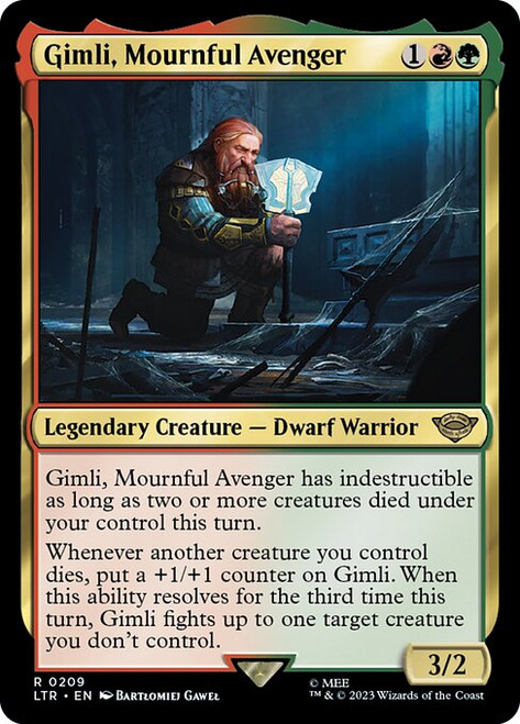 Gimli, Mournful Avenger (LTR) (Foil) (#209)