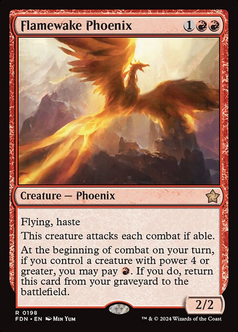 Flamewake Phoenix (FDN) (Foil) (#198) Flamewake Phoenix (FDN) (Foil) (#198)