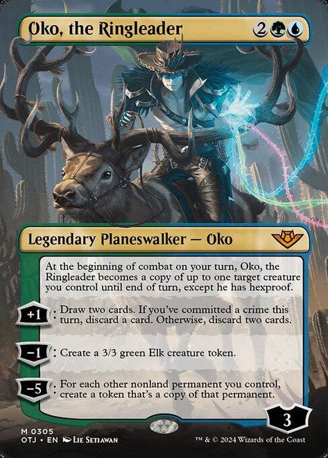 Oko, the Ringleader (OTJ) (Foil) (Borderless) (#305)