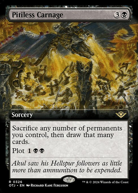 Pitiless Carnage (OTJ) (Foil) (Extended Art) (#326)