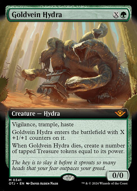 Goldvein Hydra (OTJ) (Foil) (Extended Art) (#341)