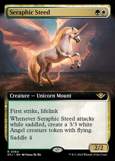 Seraphic Steed (OTJ) (Foil) (Extended Art) (#364)