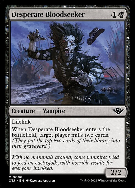 Desperate Bloodseeker (OTJ) (Foil) (#86)