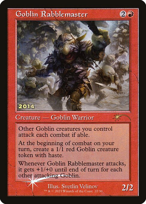 Goblin Rabblemaster (P30A) (Foil) (#22)