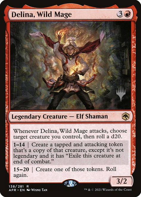 Delina, Wild Mage (PAFR) (Foil) (#138p)