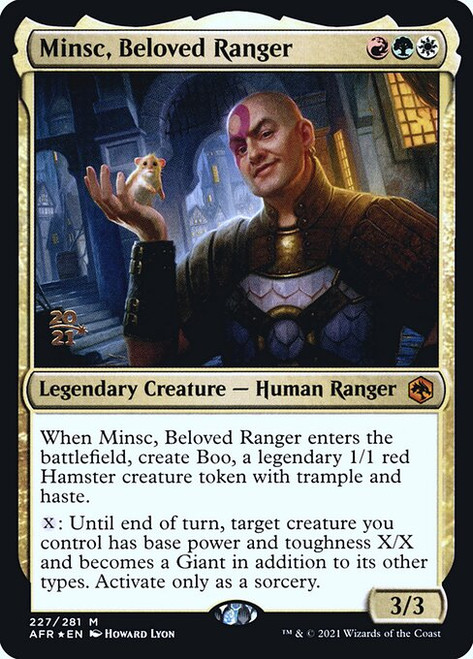 Minsc, Beloved Ranger (PAFR) (Foil) (#227s)
