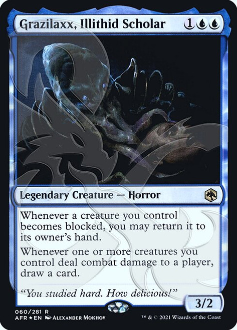 Grazilaxx, Illithid Scholar (PAFR) (Foil) (#60a)