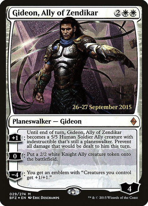 Gideon, Ally of Zendikar (PBFZ) (Foil) (#29s)