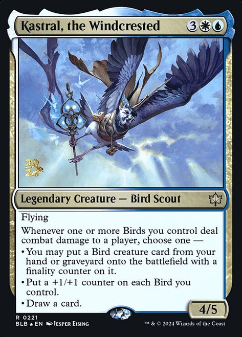 Kastral, the Windcrested (PBLB) (Foil) (#221s)