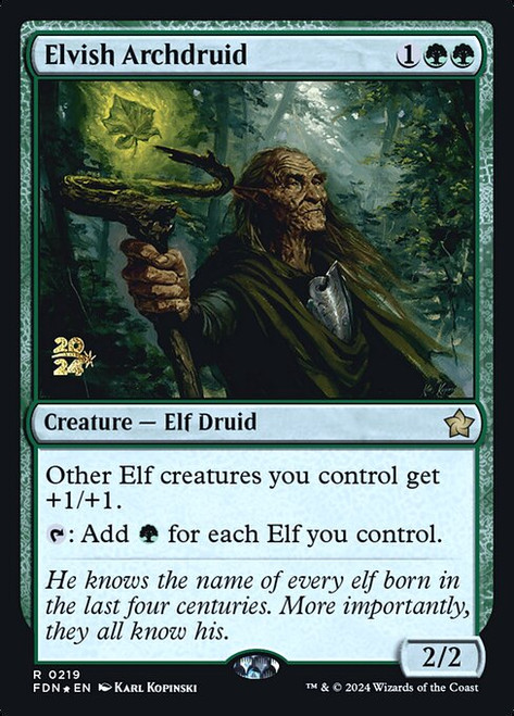 Elvish Archdruid (PFDN) (Foil) (#219s)