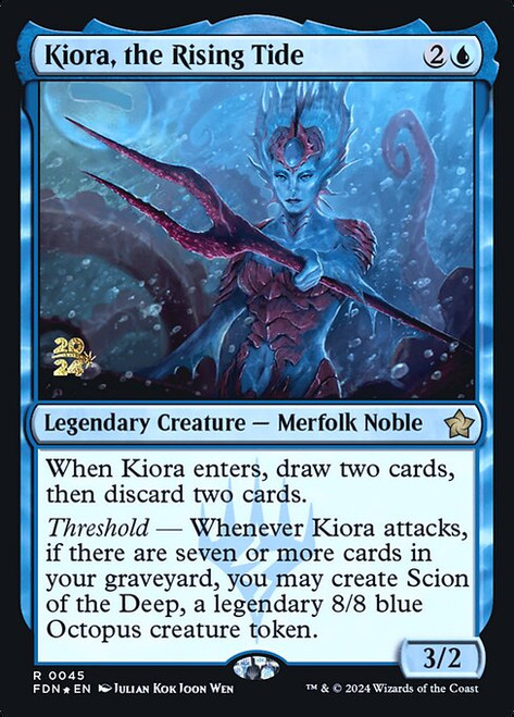 Kiora, the Rising Tide (PFDN) (Foil) (#45s)