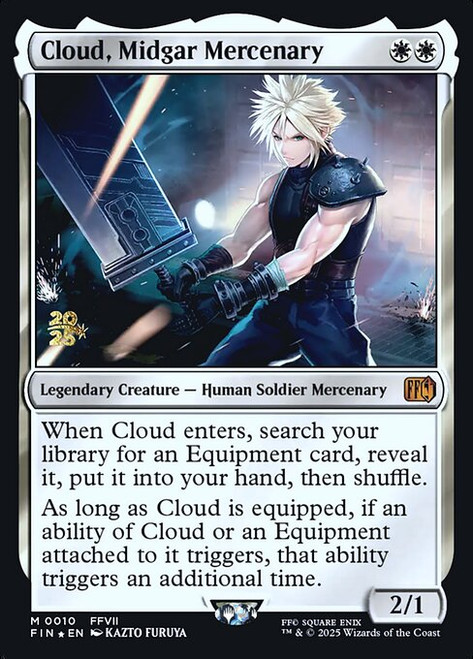 Cloud, Midgar Mercenary (PFIN) (Foil) (#10s)